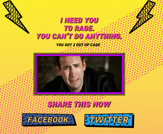 The Nic Cage Rage Page (screenshot: ragelikecage.com)